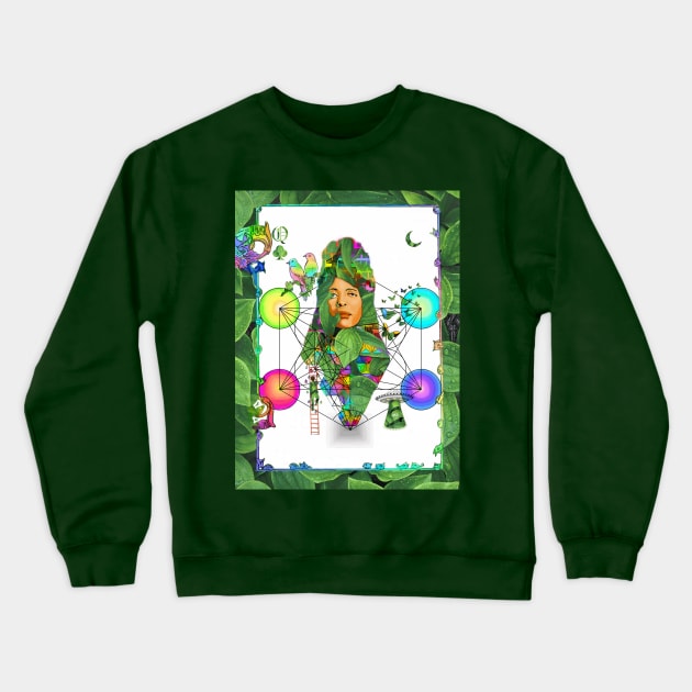 Birth Of Badu Crewneck Sweatshirt by Robel